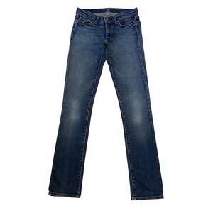 7 FOR ALL MANKIND Jeans Roxanne Skinny Denim Blue Womens Size 27